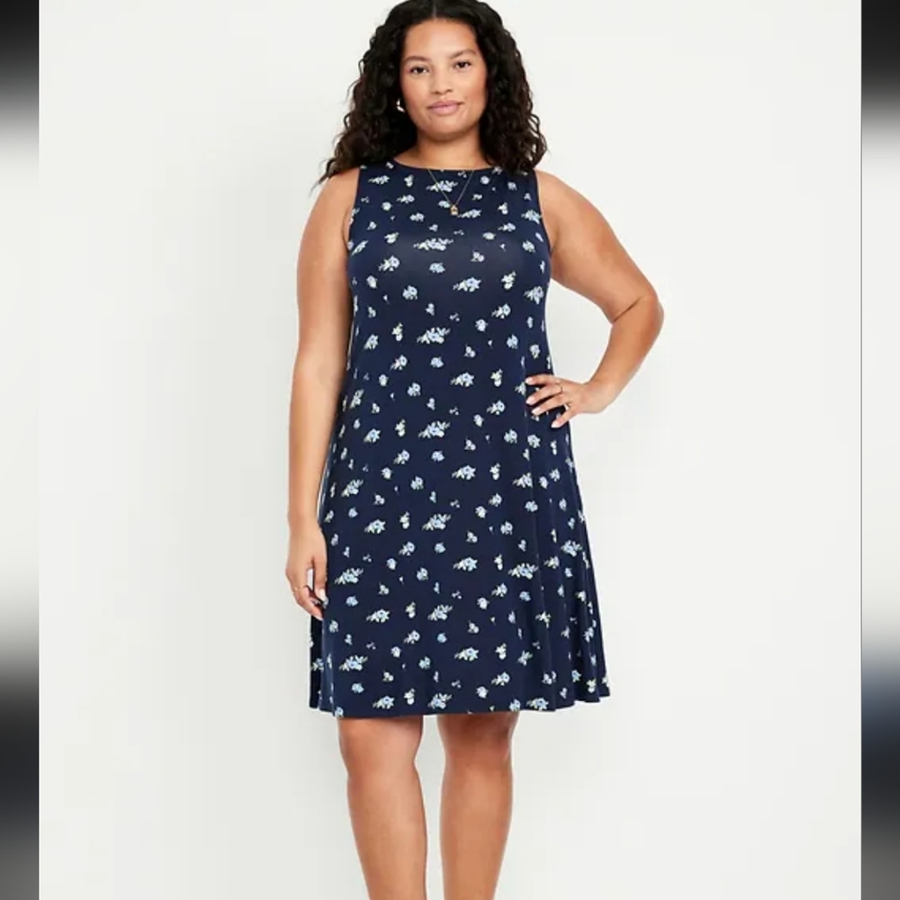 NWT Old Navy Sleeveless Mini Swing Dress, Size S